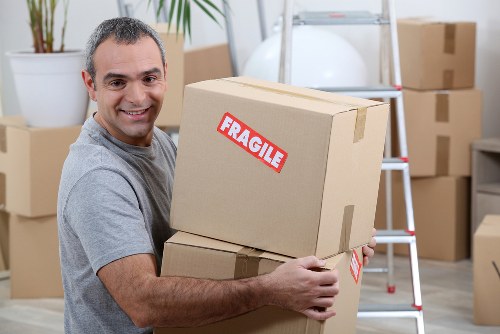 Fragile items packed securely with boxes and wrapping for Shoreditch customers