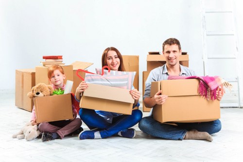 Professional team handling furniture pick-up in a Shoreditch flat