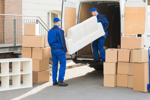 Office and residential moving service with a removal van in Shoreditch