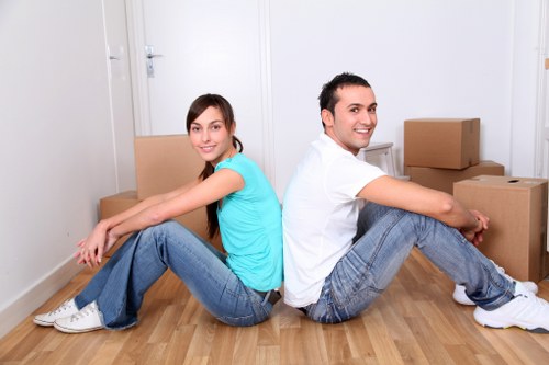 Shoreditch office relocation team organising furniture and IT assets