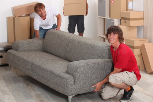 Local piano movers planning access in a busy Shoreditch street