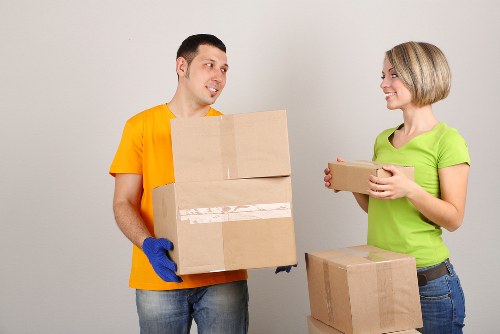Professional man and van moving support in Shoreditch